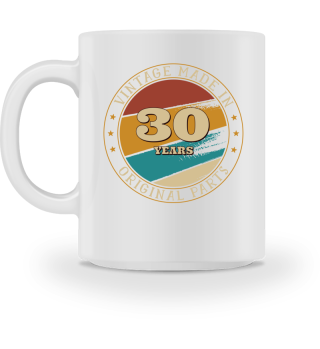 30th Happy Birthday Vintage Made In 30