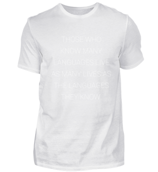Those who know many languages live as