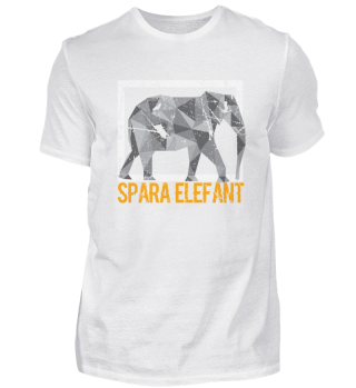 Spara Elefant Schwedisches T-Shirt