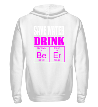 Funny Womens Periodic Table Design Save Water Drink Beer