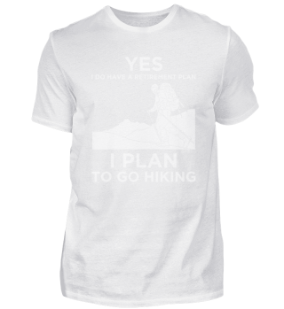 Retirement Plan Hiking Hiker Design