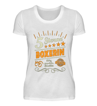 Boxerin T-Shirt Geschenk Sport Lustiger 
