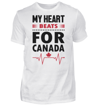 My Heart Beats For Canada Premium Shirt