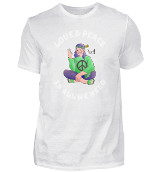 Hippie Love Peace colorful gift