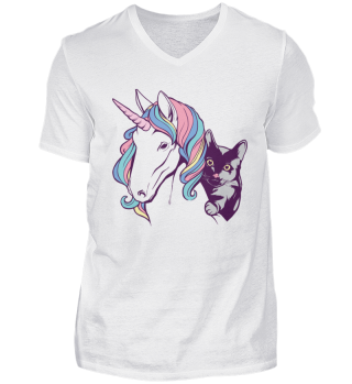 Einhorn und Katze T-Shirt