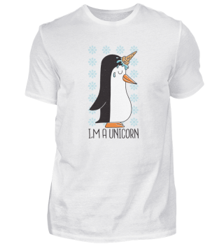 Premium Pinguin Einhorn