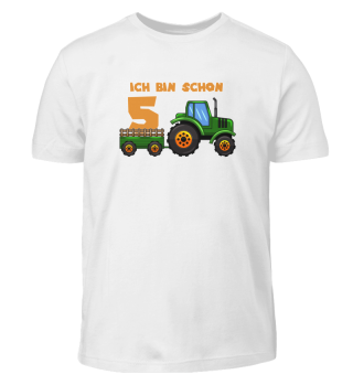 Traktor Ich Bin 5 - Kinder Shirt