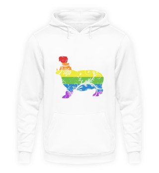 Rainbow Hippo Proud Ally LGBT Gay Pride