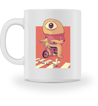 Cyclops, bicycle, Cartoon
