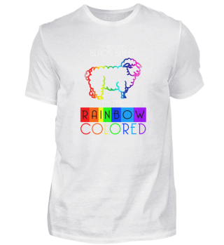 Rainbow Colored Sheep Gay Design