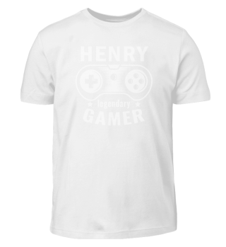 HENRY Legendary Gamer - Personalized Name Gift