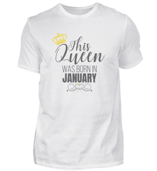 This Queen Was Born In January Birthday Queen Gift