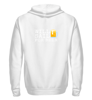 Will Sail For Beer Graphic Funny Sailing
