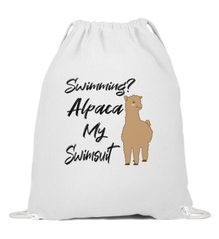 SWIMMING / HUMOR / SWIMMER : Alpaca my Swimsuit