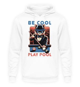 Cool Cat Billard playing gangster-cat, vintage and graphical cute.