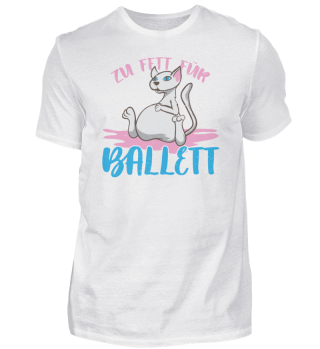 Ballerina süße Katze zu fett für Ballett