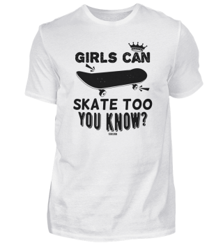 Girls can also go Skateboard