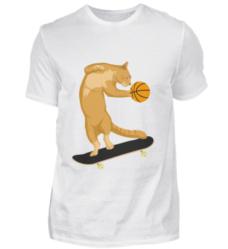 Katze Skateboard Basketball