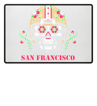 San Francisco Football Helmet Sugar Skull