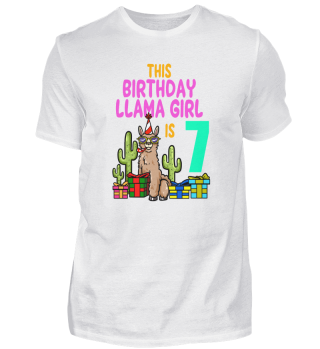 Llama Girl 7th Birthday Party Alpaca