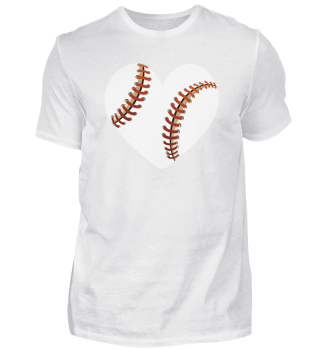 Vintage Baseball Heart Valentine's Day design for Players