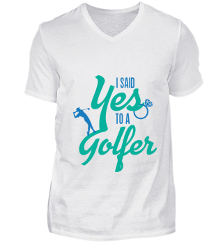 I said yes! golfer