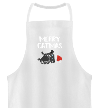 Merry Catmas Katze Weihnachten Geschenk