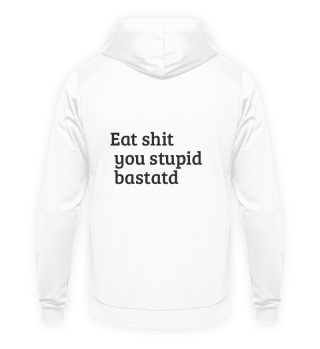 A minimalistic Hoodie with an inspirational quote on the back