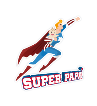 Super Papa - Funny Superhero Gift for Daddy T Shirt