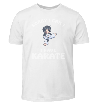 Sorry I Can't I Have Karate