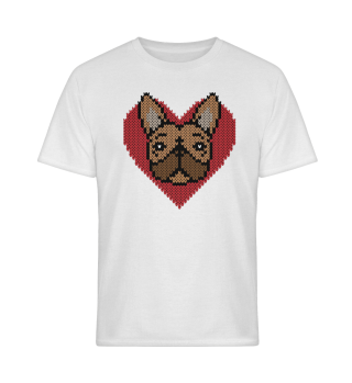 Valentine's Day Softstyle Shirt Frenchie Red Fawn