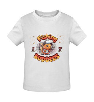 Fishing Buddies Baby Body Hoodie T-Shirt Angler 2024
