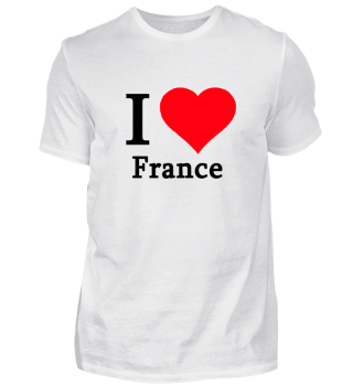 I Herz France T-Shirt Geschenkidee