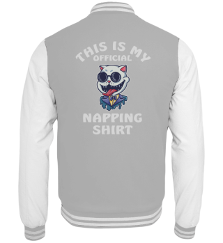 This Is My Official Napping Shirt Cat