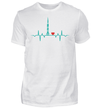 Rocket Heartbeat Love Gift T-Shirt