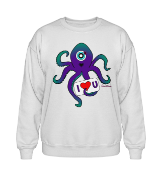 Oktopus I Love U - Sweatshirt