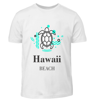 Hawaii Beach Schildkröte türkis schwarz