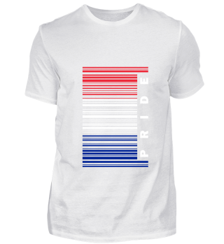 Frankreich Flagge Stolz Barcode