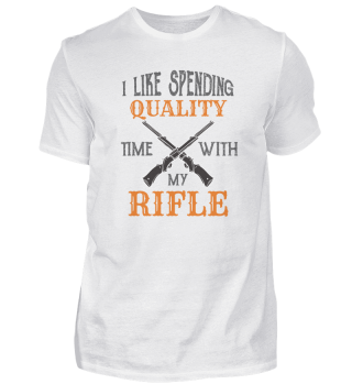 Patriotic Gun Lover I Like Spending Time With My Rifle Gift