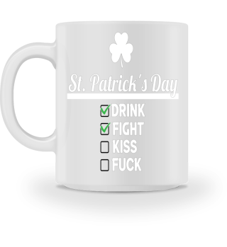 St. Patricks Day Checklist | Lucky Green Shamrock