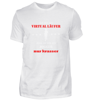 Virtual Läufer Joggen Krasser Shirt