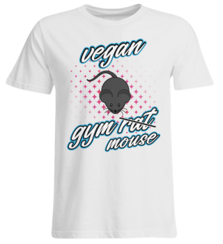 (0170) vegan gym mouse, Maus Fitness 