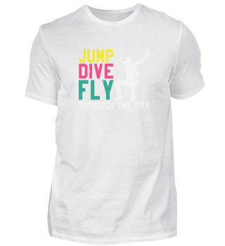 Jump Dive FLY Through The Sky Cool Retro