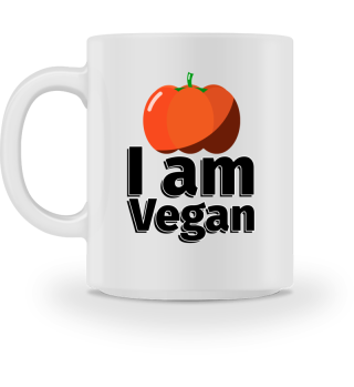 I am Vegan Kürbis - Illustration