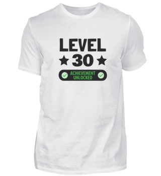 Level 30 Unlocked Complete 30 Geburtstag