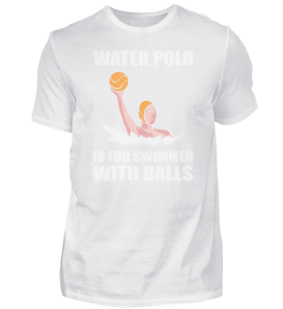 Wasser Polo ist für Schwimmer mit Bällen Wasserschwimmer
