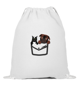 Dog and Cat in Pocket
