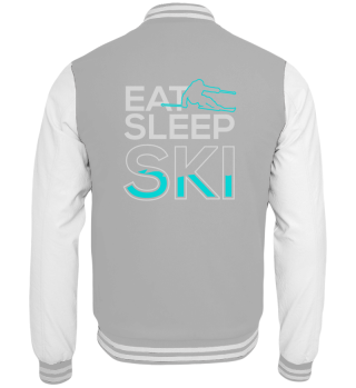 Eat Sleep Ski Repeat Motiv für einen