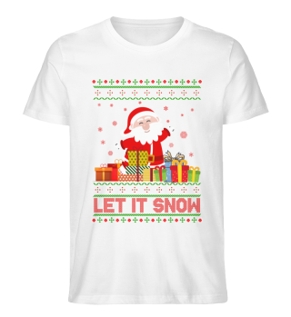 Let it Snow Ugly Sweater Santa