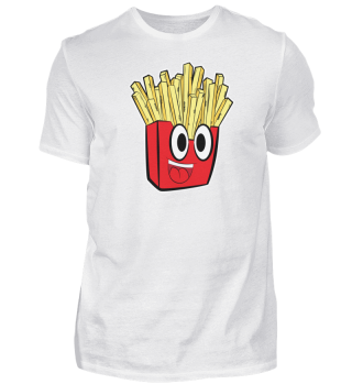 Funny lachende Pommes Frites Fast food